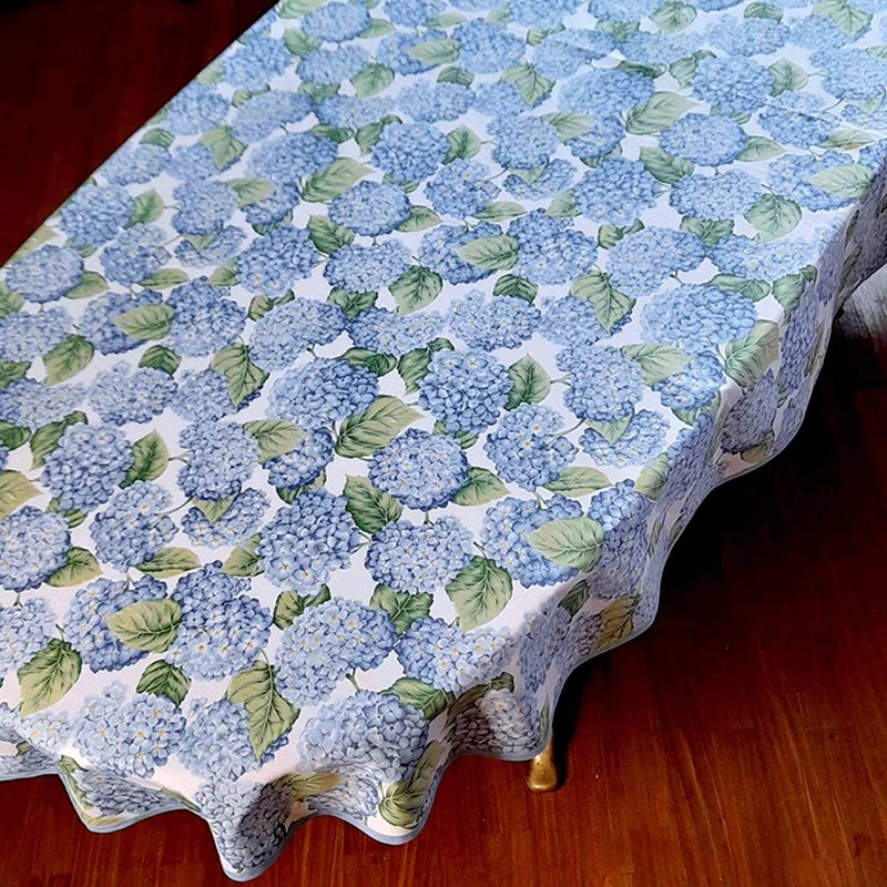 Manifattura Tessile Panama Tablecloth Print All Sizes - Celestial Hydrangea