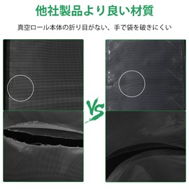 Gokilife Vacuum Packaging Bag, Vacuum Packing, Roll, PA+PE Safe Material, 7.9 x 23.6 x 23.6 inches (20 x 600 cm), 11.0 x 23.6 inches (25 x 600 cm), Set of 3, Food Sealer, Vacuum Sealer Roll, Special Roll, Embossing, Degassing, Seal, Dedicated Antibacteri