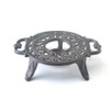 IWADECKY Heavy Duty Cast Iron Teapot Dish Warmer Stable Holder
