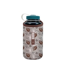 Sok It BotlSok Water Bottle Sleeve Insulated Neoprene Cover (Football, Fits 32oz Nalgene)