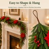 9 FT Artificial Christmas Garland, Faux Pine Greenery for Mantel
