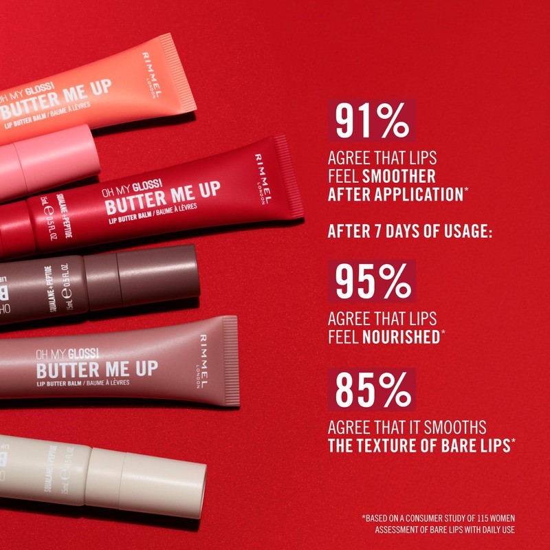 Rimmel Oh My Gloss! Butter Me Up, 004 Red Velvet