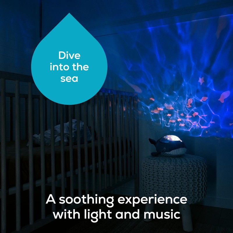 Angelcare Bobbi The Whale Ceiling Night Light Projector for Babies