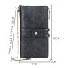 Unbranded Black Mens Leather Bifold Biker's Wallet RFID ID Card