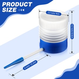 Qualirey 2 Pack Diatomaceous Earth Powder Duster with 6 Inch Extension Nozzle, Diatomaceous Earth Powder Duster for Pest Control, Sprayer for Indoor and Outdoor Use