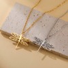 kkjoy Dragonfly Necklace Stainless Steel Flying Elves Pendant Necklace Jewelry
