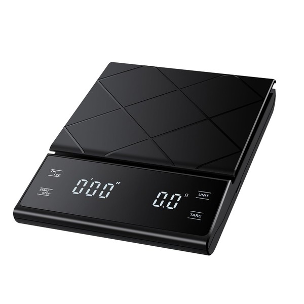 Viitech Kaffeewaage Digitale Bis 3kg/0,1g, Batteriebetrieben Espresso Waage mit Timer,