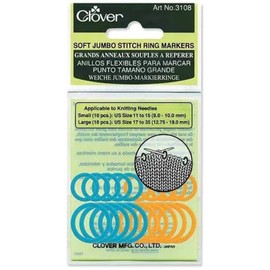 Soft Stitch Jumbo Ring Markers-20/Pkg
