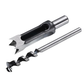 uxcell Square Hole Drill Bit 25mm(1") High Speed Steel Hollow Mortiser Auger for Woodworking Carpentry Mortise Tenon Machine