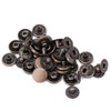 Snap Fastener Kit, 50 Set Brass Snap Buttons for Leather