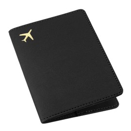 ILIYAH Passport Covers Travel Wallet Leather Passport Holder Travel Accessories Passport Cover Cards and Banknotes Can Be Inserted, black