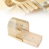 Bread Slicing Cutter Wood 304 Stainless Steel Anti Slip Bread