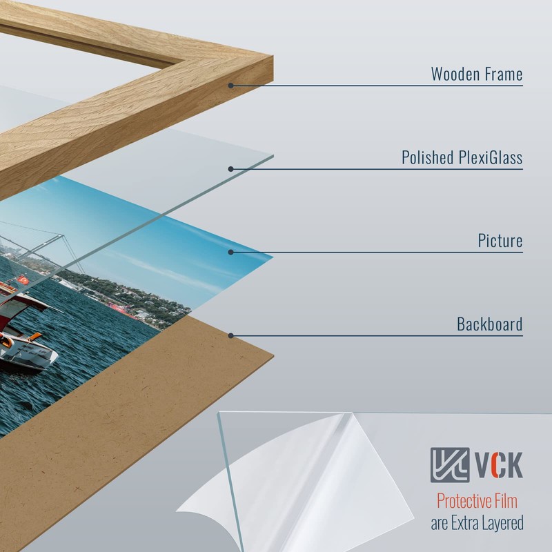 VCK 11x17 Poster Frame Set of 3 - Beige Oak,