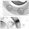 2 Front 8 Lug Chrome Wheel Center Hub Cap Compatible