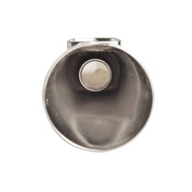 SENTO Silver Universal Heavy Durable Metal Bathroom Tub Spout Without Diverter, Heavy Duty Metal Bathtub Faucet Without Shower Diverter - 4 Inches 1/2" IPS Inside Thread, Polished Chrome