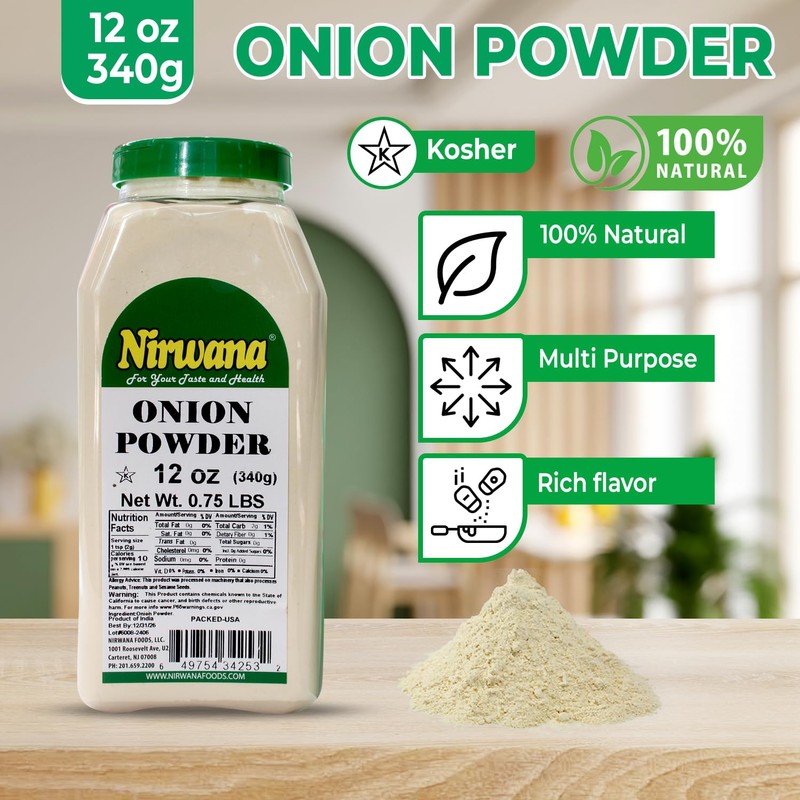 Onion Powder 12 oz Jar by Nirwana