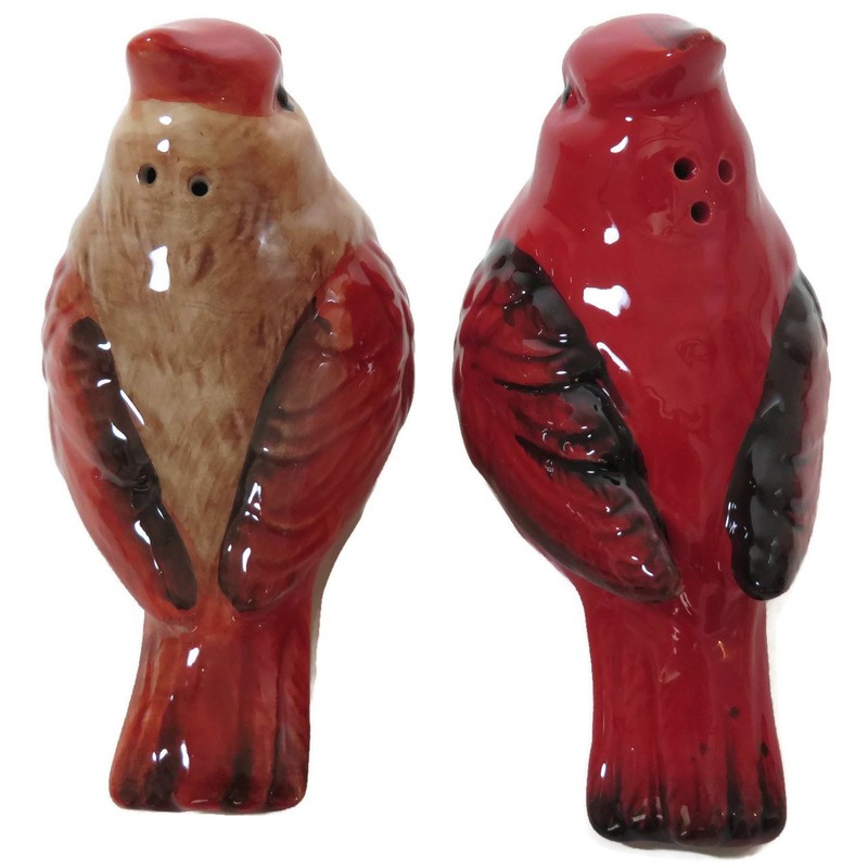 Cardinal Male and Female Salt and Pepper Shaker Set