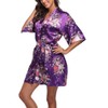 Women's Floral Silk Kimono Robes Bridesmaid Satin Robes Wedding Party