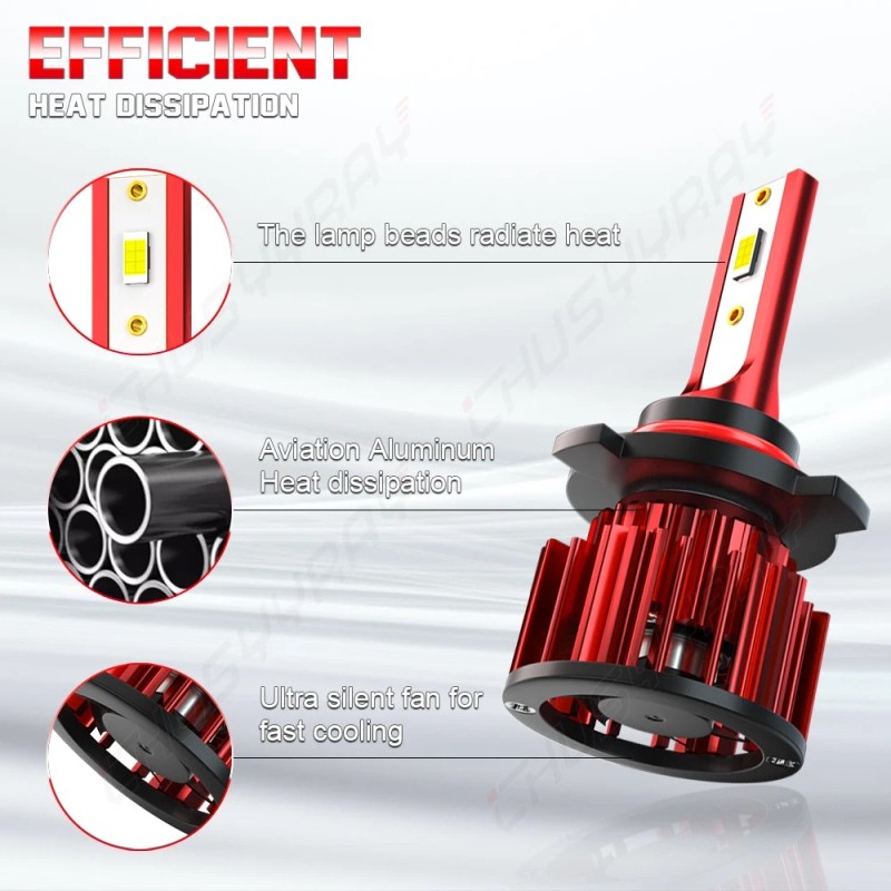 CHUSYYRAY 9005 HB3 LED Headlight Bulbs Kit HIGH/LOW Beam 60000LM