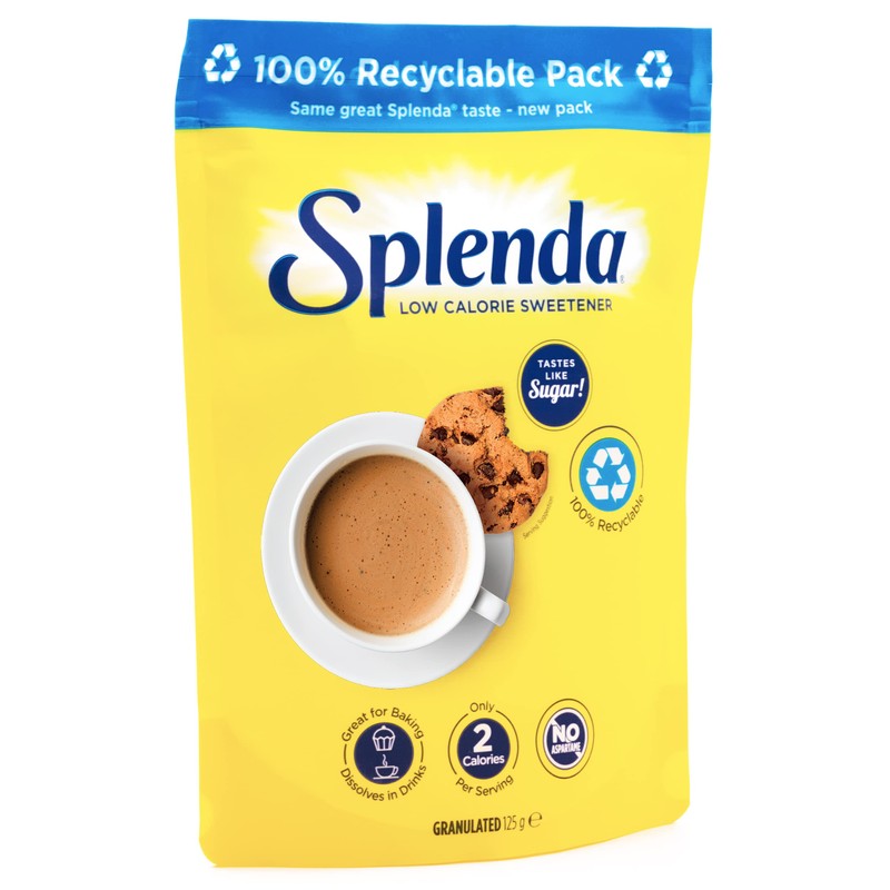 SPLENDA No Calorie Sweetener Granulated Sugar Substitute 125g Pouch