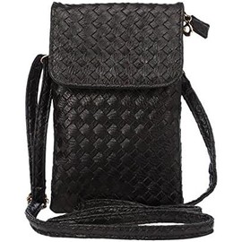 WaitingU Crossbody Cellphone Purse Soft PU Leather Moblie Phone Pouch Multipurpose Shoulder Bag Carrying Cases for Smartphone