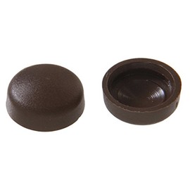 The Hillman Group 59253 Number 8-10 Brown Nylon Screw Cover, 25-Pack