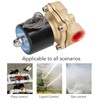 Electric Solenoid Valve Brass Structure Copper Coil 1 Way Flowing