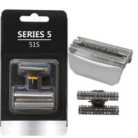 51S 5646 5647 Silver Shaver Razor Foil Cutter Blade w/Plastic Sealed Packaging Replacement for B-raun ContourPro.Type 5643, 5644, 5645, 5646, 5647, 5649, 5751, 5757, 5758