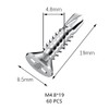 60 PCS Stainless Steel Self Drilling Self Tapping Metal Screws
