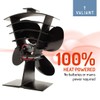 Valiant (FIR361) Premium IV 4-Blade Heat Powered Log Burner &