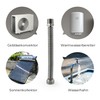 Vancoco Stainless Steel Flexible Pipe 1/2 Inch Corrugated Pipe Extendible