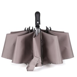 Doubwell Inverted Umbrella 54 inch Large Windproof Umbrellas Auto Open And Close Compact Umbrella Reverse Umbrella, Folding Umbrella for Women Men, Travel Foldable Umbrella Oversize Cover (Grey)