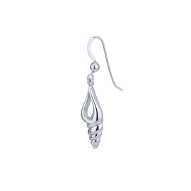 Vanbelle Sterling Silver Jewelry 925 Stamp - Sea Shell Earrings with Rhodium Plating for Women-LIght-weighted and Handcrafted, Sterling Silver