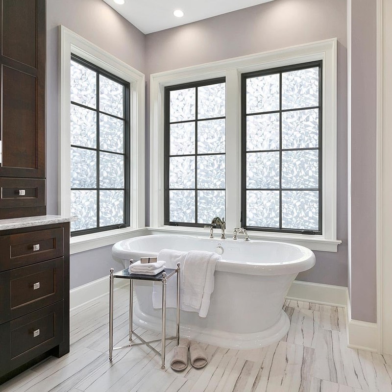VSUDO Privacy Window Film, Diamond Pattern Window Tint for Home,