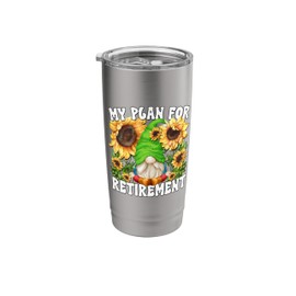 My Retirement Plan For Yoga Men Grandpa Life Retired Hippie Stainless Steel Insulated Tumbler