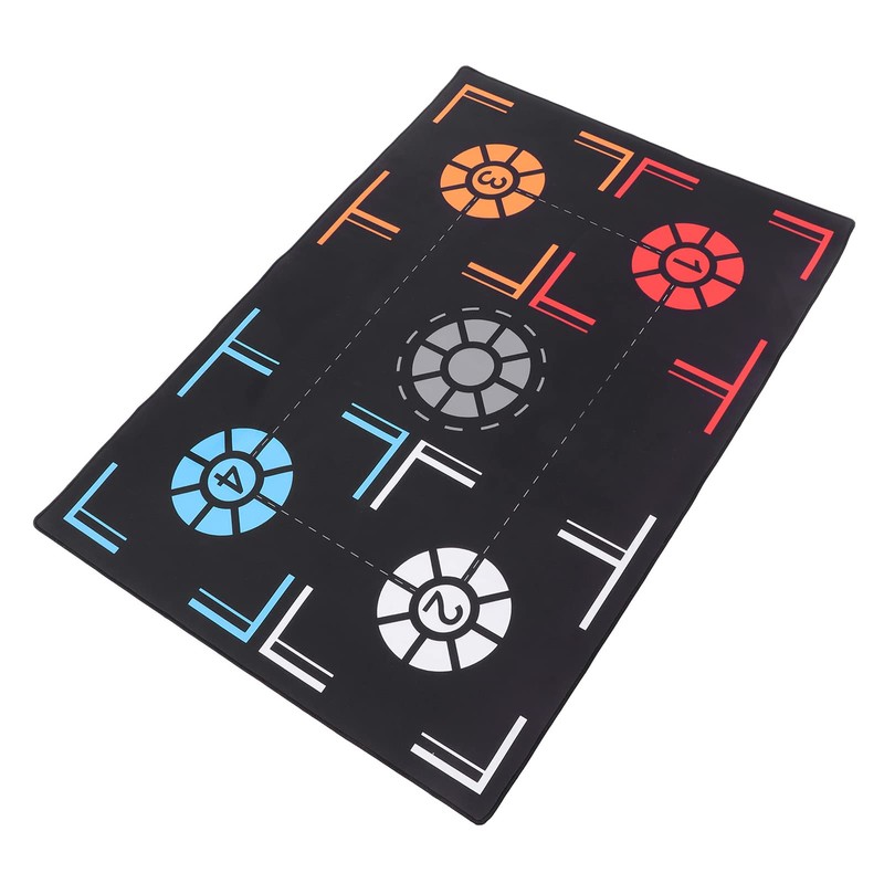 EIMSOAH Black Rubber Basketball Training Mat, Mute Point Reminder for