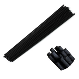 kaihuiyyyt Black Fibre Reed Diffuser Sticks 20pcs 43cm x 5mm Black Fibre Reed Diffuser Sticks Thick Diffuser Reeds Sticks Diffuser Sticks for Diffuser Oils Fragrance Refill Fibre Reeds for Diffusers