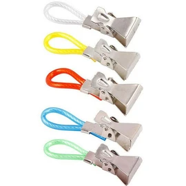 Mr. Gadget's Solutions Durable Tea Towel Hanging Clips Clip On Hook Loops Hand Towel Hangers- 5 Pcs