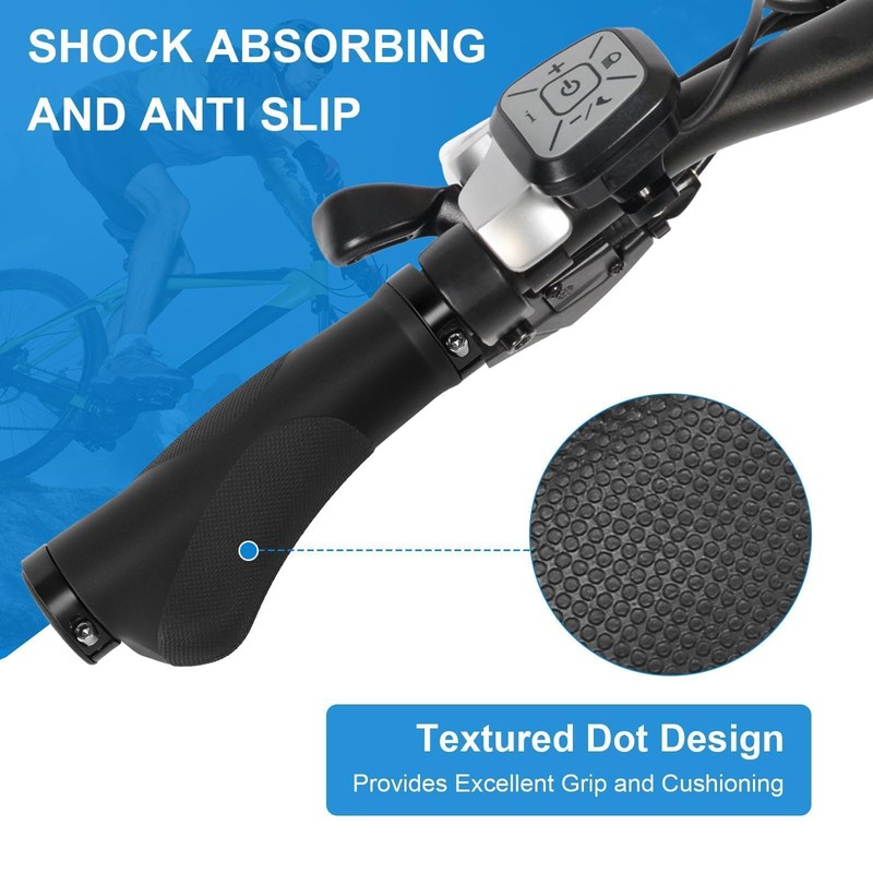 Bicycle Grips Ergonomic Non-Slip Rubber Handlebar Grips Bicycle Grips with
