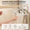 HWAJAN 10 Pack Wide Shoulder Suit Hangers No Shoulder Bump,Non