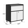GarveeHome Garage Tool Storage Cabinet, Heavy Duty Metal Rolling Cabinet