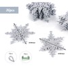 Pack of 36 Snowflake Pendants, Christmas Decoration