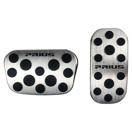 Yamlten Prius Pedal Cover (January 2022 - Present) Compatible PURIS Prius PHV 50 Series Early / Late Accelerator Pedal Aluminum Pedal No Tools Required Easy Installation