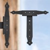 KOTARBAU® Set of 2 Cross Hinges Black 250 mm Shutter