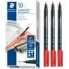 Staedtler Lumocolor 318-9 Foil Pen, Permanent, F-Tip Line Width Approx.