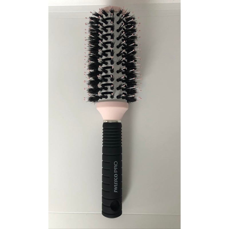 Swissco Pro Ionic Round Thermal Brush - SMALL (Pink, White