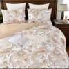 Nanko Paisley Duvet Cover Set King Size, Tan Taupe Classy