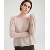 NAADAM Cashmere Boatneck Sweater, Shell, L
