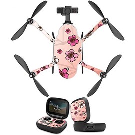 MightySkins Skin Compatible With GoPro Karma Drone headphones wrap cover sticker skins Cherry Blossom