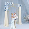 DYRABREST Wedding Arch Backdrop Stand, Freestanding Square Outer Arch Inner